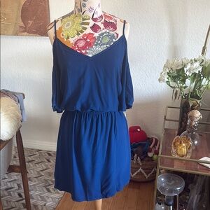 Splendid Blue Dolman Sleeve Mini Sundress